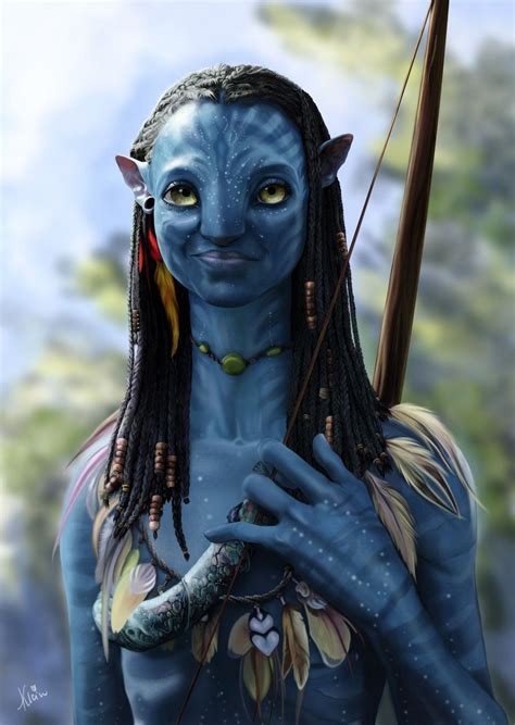 Avatar Neytiri With Bow By Okiran9 On Deviantart Avatar Movie