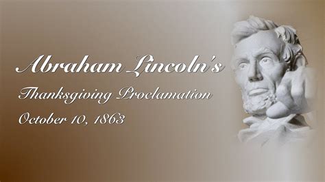 President abraham lincoln sits for a portrait feb. Lincoln's Thanksgiving Proclamation - YouTube