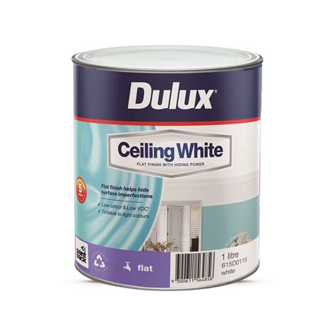Dulux 1l White Ceiling Paint Bunnings Warehouse