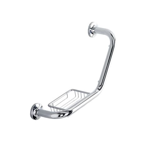 Wall Grab Bar With Soap Basket Royal Industrial Trading Co