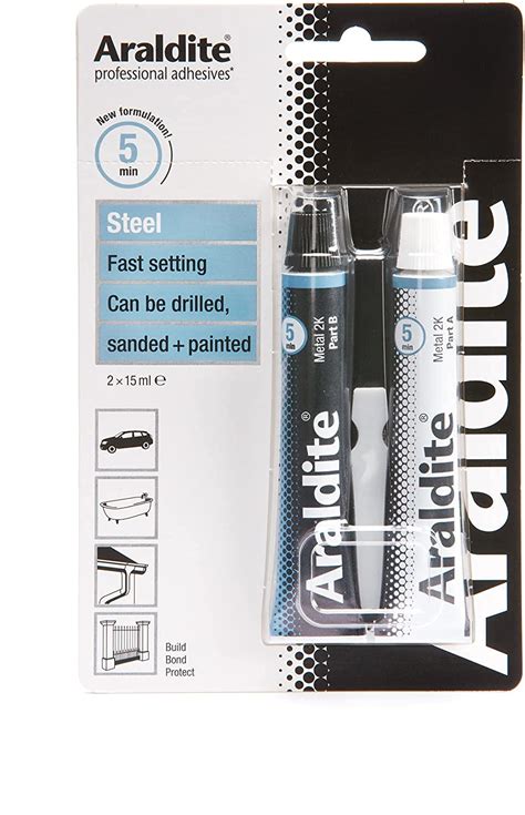 Buy Araldite Ara 400010 Strong Adhesive For Steel 5 Minute Fast