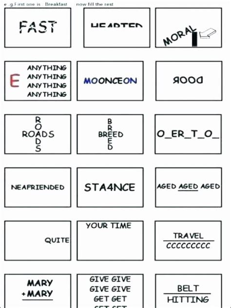 Rebus Puzzles With Answers Printable Printable Word Searches