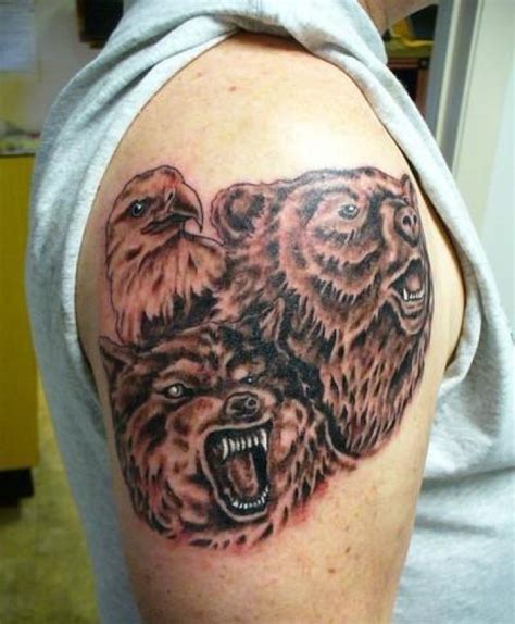 Maybe you would like to learn more about one of these? bear eagle female tattoo images wolf bear eagle female ...