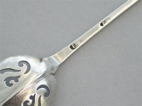 George I Silver Rat Tail Mote Spoon By Jeremiah King London Steppes Hill Farm Antiques Ltd