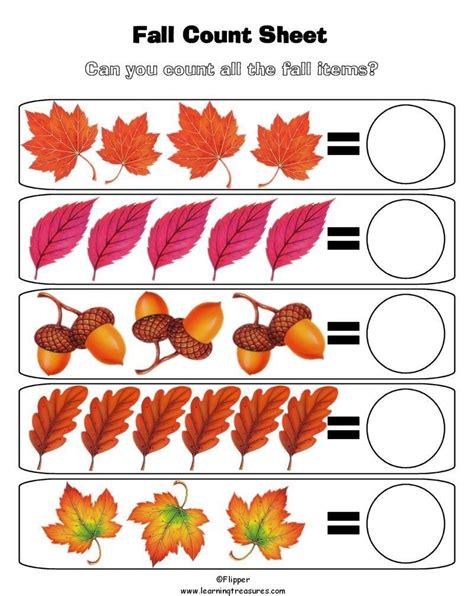 Fall Worksheet For First Grade