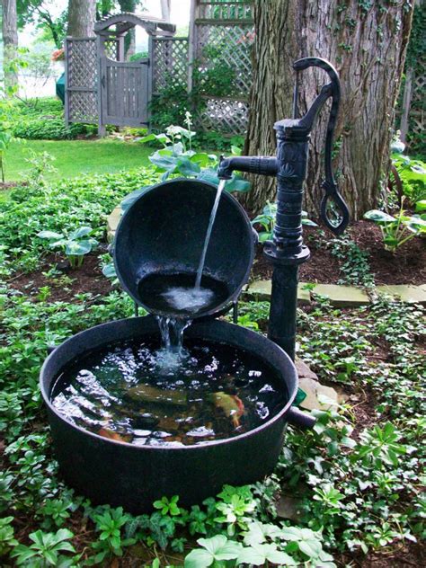 Container pons and ponds in a pot fit anywhere. 10 Refreshing Container Water Features | HGTV