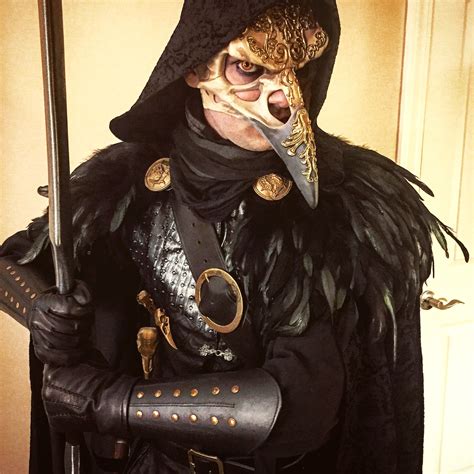 This Eerily Cool Custom Medieval Raven Warrior Costume Utilizes A