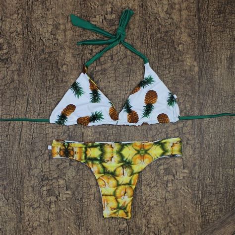 Syns Pineapple Reversible Bikini Swimwear 2016 Streetgearusa