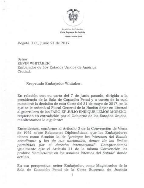 Carta Dirigida Al Consulado Para Visa Escuela