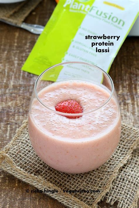 Try 2 tablespoons of peanut butter, almond butter, pecan. Strawberry Protein Lassi + PlantFusion Review + Giveaway ...