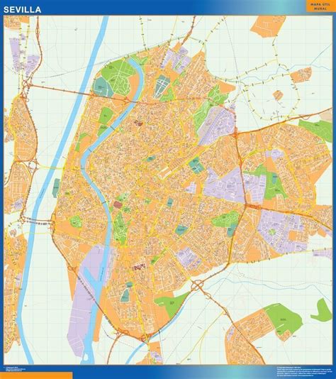 Sevilla es una de las ocho provincias de andalucía en el sur de españa. Comprar un Mapas Sevilla