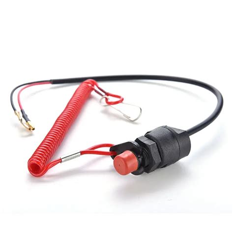 1pc universal boat outboard engine motor kill stop switch safety tether lanyard motorcycle