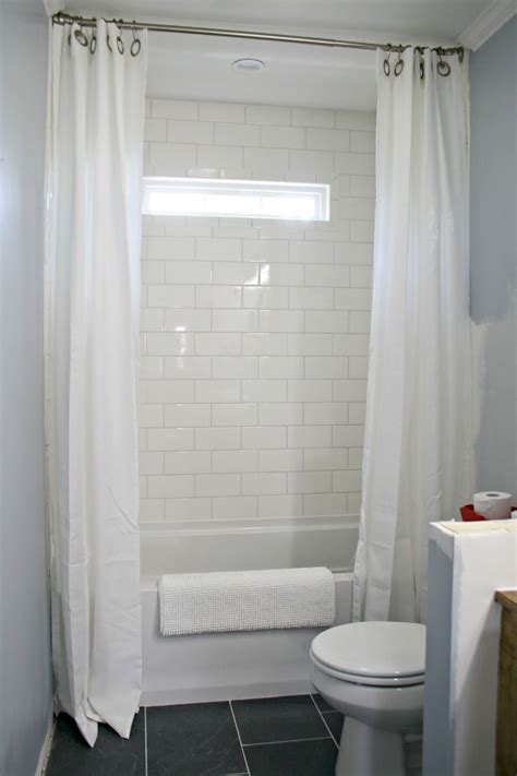 Cool And Unique Double Shower Curtain Ideas For Small Bathroom Tall