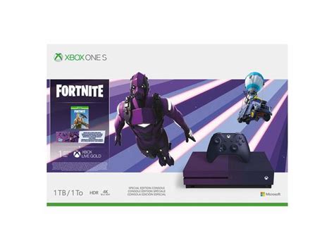 Xbox One S 1tb Console Fortnite Battle Royale Special Edition Bundle Purple New Open Box New