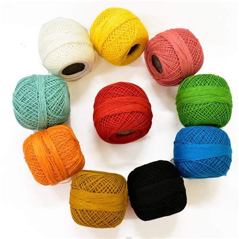 Chicthedecor Crochet Cotton Thread Yarn For Knitting And Craft Making