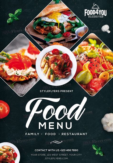 Free Brochure Templates For Restaurants Brochure Background Design