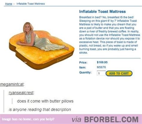 Higher end models compete with cots when it comes to comfort. Inflatable Toast Mattress....read the description (With ...