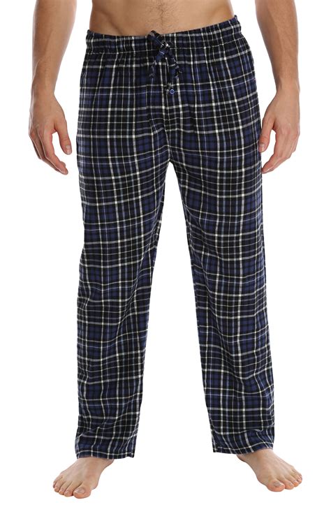 Top Shelf Mens Flannel Pajama Pants Sleep And Loungewear Pj Bottoms W Drawstring Waistband