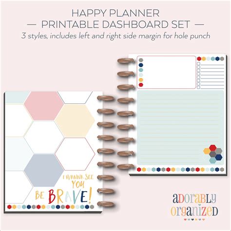 Happy Planner Printable Filler Pages Planner Refills Inserts X