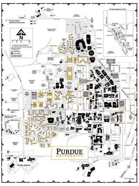Purdue University Main Campus Map West Lafayette In Mappery