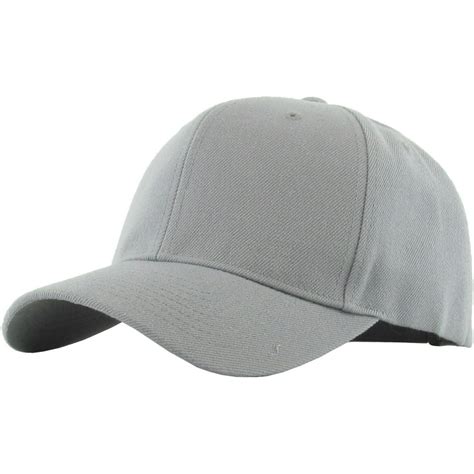 Solid Baseball Cap Velcro Adjustable Closure Plain Dad Hat Walmart
