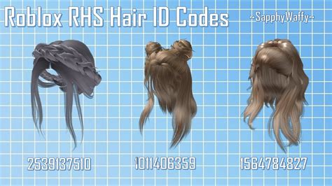 Roblox Rhs Hair Id Codes Youtube