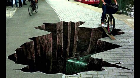 amazing 3d street art illusion compilation youtube