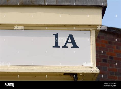 House Number 1a Sign Stock Photo Alamy