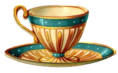 Download 23 vintage teacups free vectors. Vintage Tea Cup Clipart - Clipart Suggest