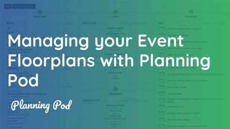 Managing Your Event Floorplans With Planning Pod Youtube