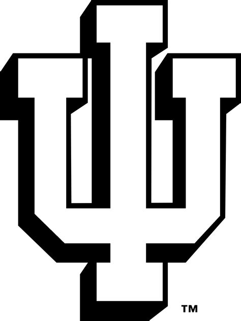 Download Indiana Hoosiers Logo Black And White - Indiana University