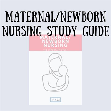 Maternal And Newborn Cheat Sheet For Nursing Students Etsy