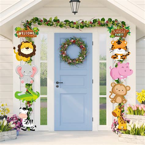 Buy Jungle Animal Themed Party Supplies Jungle Animal Cutouts Banner