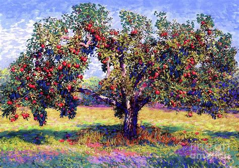 Apple Tree Orchard Painting By Jane Small