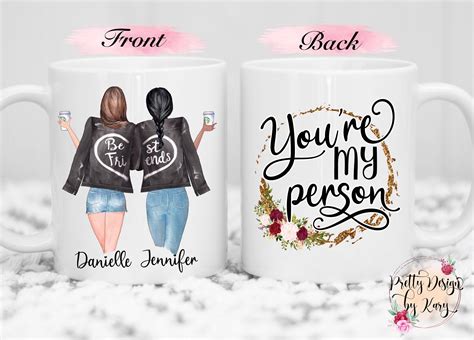 Youre My Person Mug Custom Best Friend Mug Long Distance Etsy