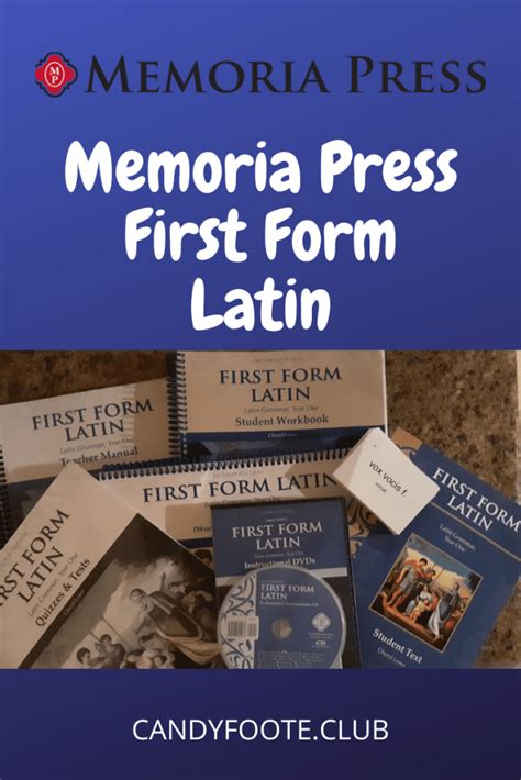 Memoria Press First Form Latin Complete Set A Tos Crew Review