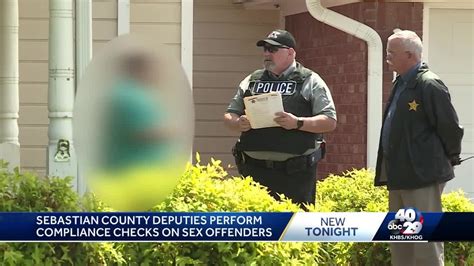 law enforcement officials check on sex offenders in sebastian county youtube