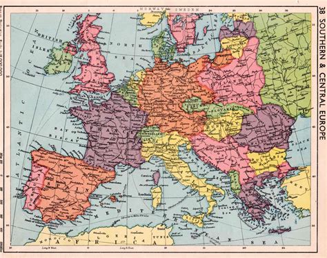 Map Of Europe In The 1930s