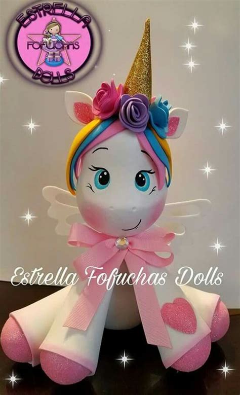 Unicornios | Manualidades, Manualidades con goma eva, Goma eva fofuchas
