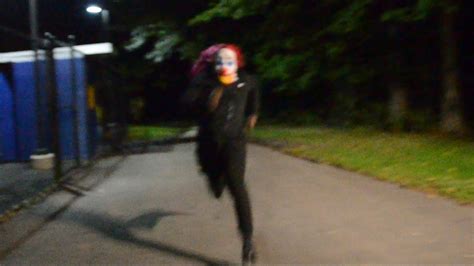 chased by a killer clown clown sighting youtube