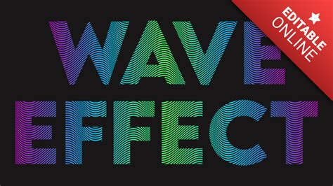Wave Style Text Effect Font Generator