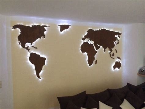 Vintage 3d weltkarte aus holz beleuchtet weltkarte beleuchten. Weltkarte,Wandbild,Welt,+beleuchtet,+led,+LEDs++von ...