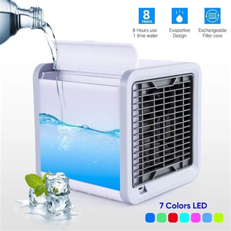 This newair portable air conditioner quickly cools and dehumidifies up to 525 square feet of living space for total comfort. Portable Personal Air cooler Mini Air-Conditioner Mini AC ...