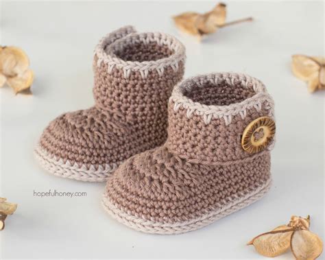 25 Easy Crochet Baby Booties For Beginners Stitch11