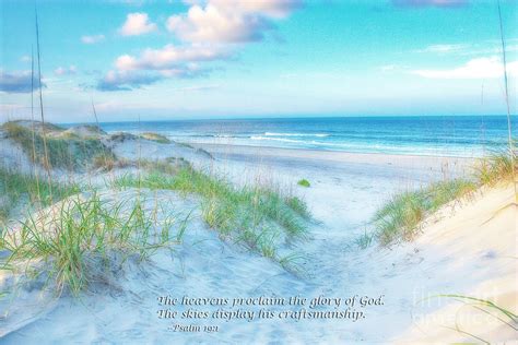 Beach Scripture Verse Photograph By Randy Steele