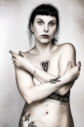 Naked Babe Woman Tattoos Gothic Girl Editorial Stock Photo Stock Image Shutterstock