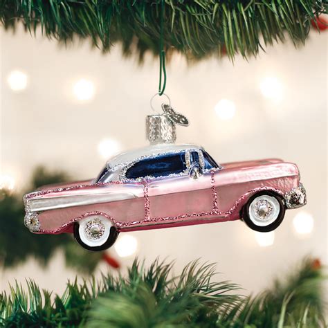 Classic Pink Car Ornament Retro Christmas Tree Ornaments
