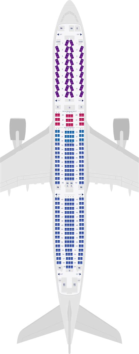 Airbus Industrie A330 300 Seat Map Delta Tutorial Pics