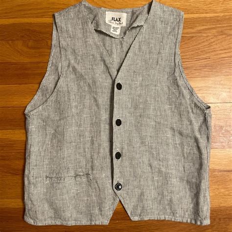 flax jackets and coats flax by jeanne engelhart linen vest vintage s lagenlook poshmark
