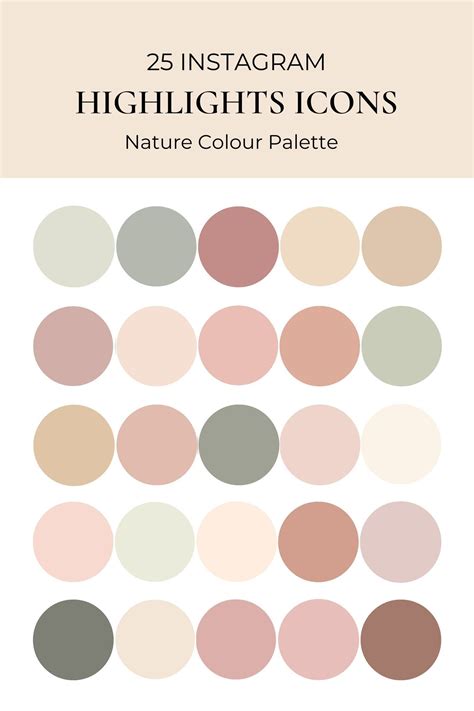 Warm Neutral Colour Highlight Cover Boho Nude Colour Tone Etsy Color